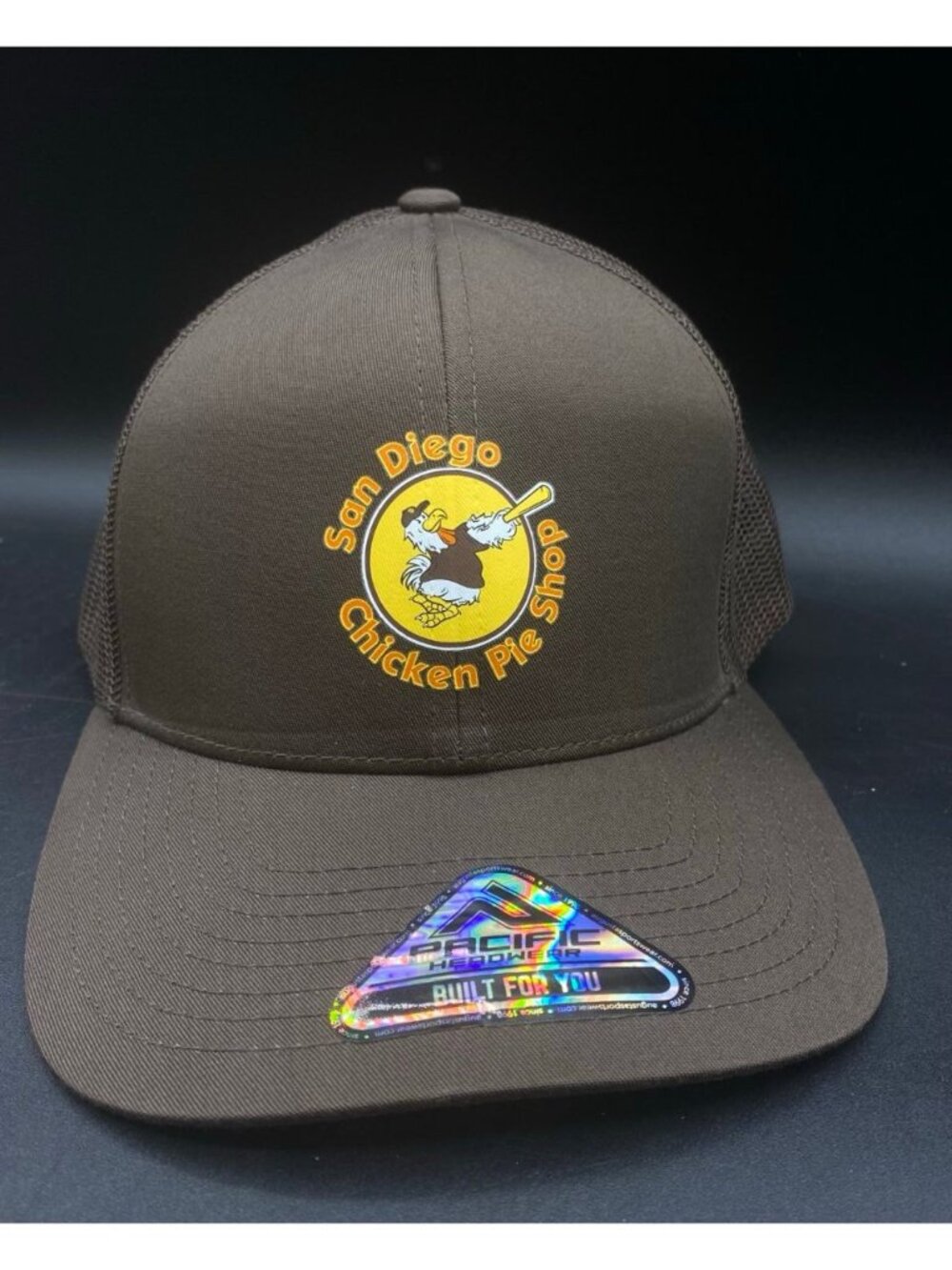 San Diego Chicken Pie Friar Batting Brown Hat Pacific Headwear NEW